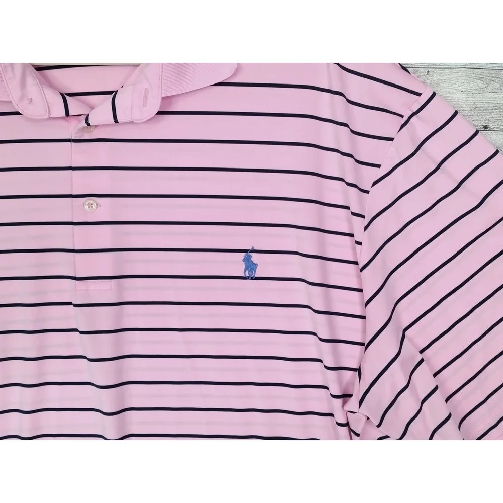 Ralph Lauren Polo Golf Shirt Short Sleeve Pink Blue Black Pony Big Tall Sz 3XLT